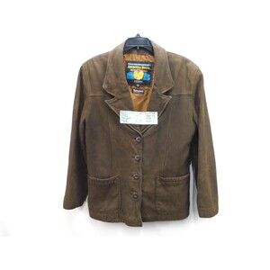 Wilsons Adventure Bound womens MED 100% Leather Jacket Coat full Zip Thinsulate